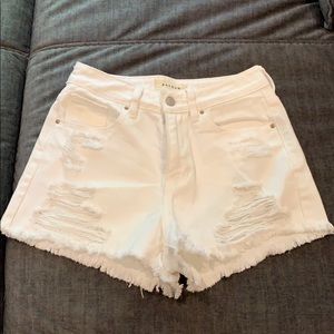 White High-Waisted Short